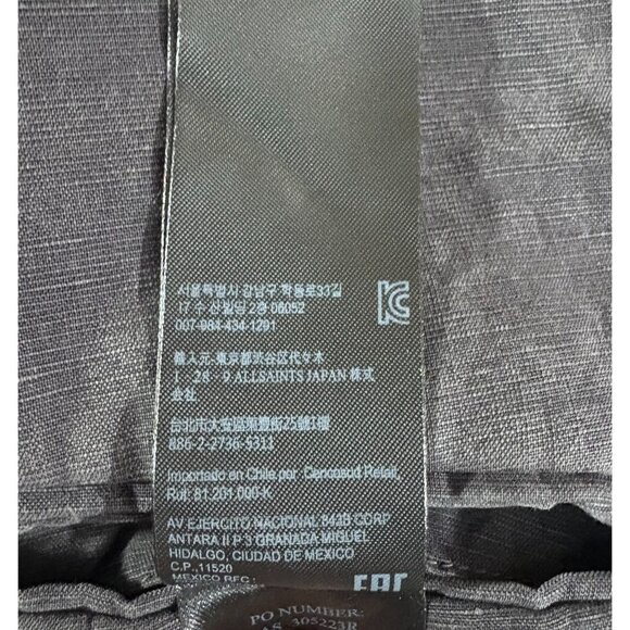 Allsaint Vaga Unstructured Blazer size 42 color Washed black NWT mspr $350 - Picture 7 of 12